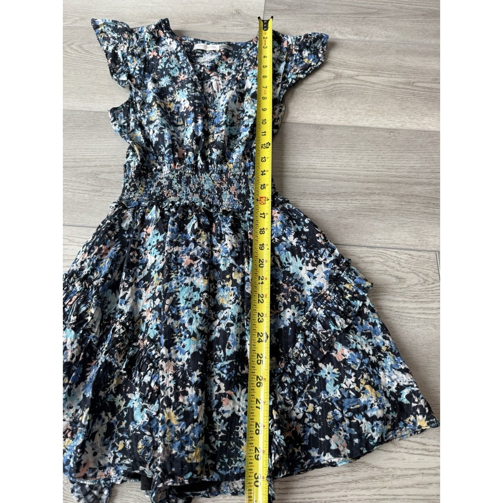 Ramy Brook Jessie Bloom Printed Dress Mini Colorful | Navy Multi | Women Size XS - Picture 10 of 10